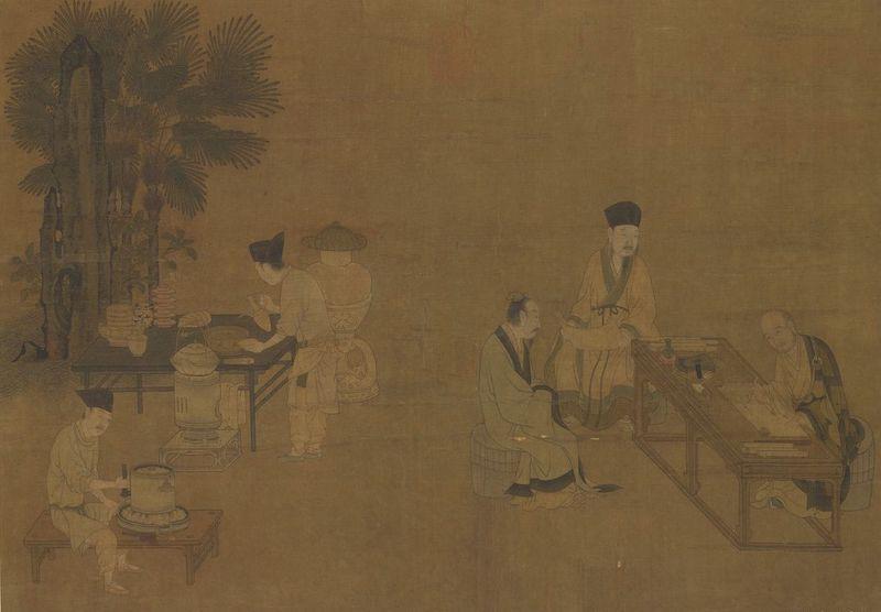 重拾“圍爐煮茶”文化，一起看看故宮藏畫(huà)里的“圍爐煮茶”[精制鋼圍爐茶桌](圖2)